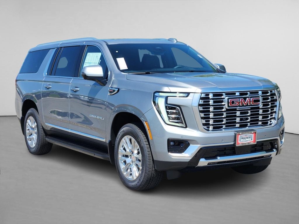 2026 GMC Yukon XL Denali in Sterling Metallic — front three-quarter view