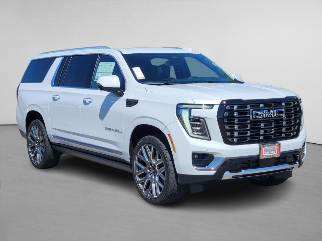 2026 GMC Yukon XL Denali Ultimate in Glacier White Tricoat — front three-quarter view