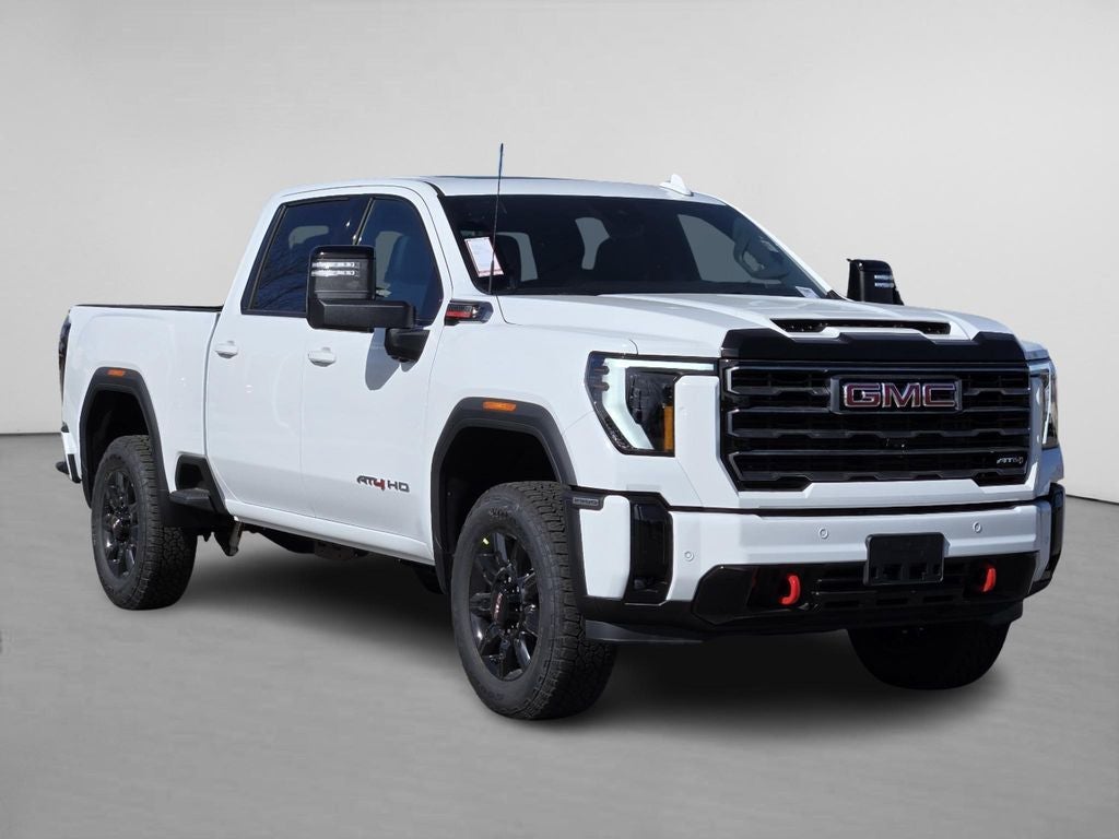 2026 GMC Sierra 2500 HD AT4 in Summit White — front three-quarter view