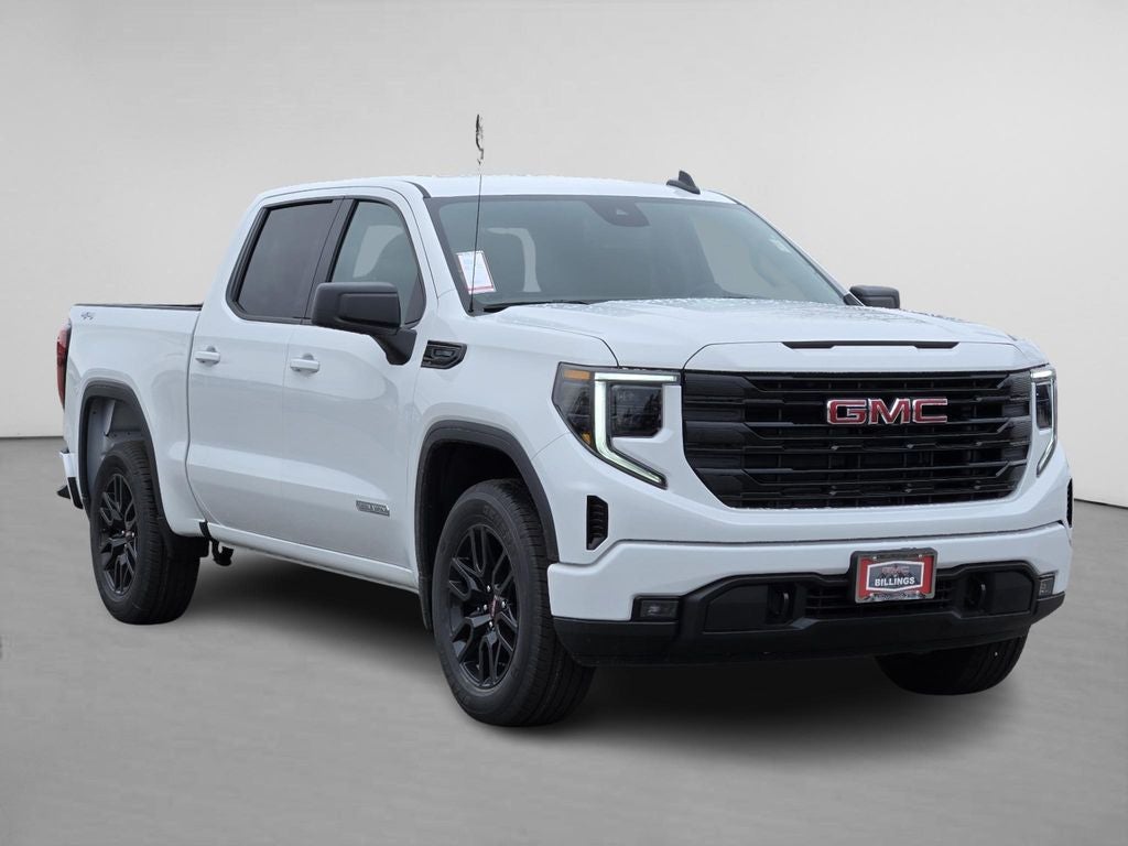 2026 GMC Sierra 1500 Elevation in Summit White — front three-quarter view