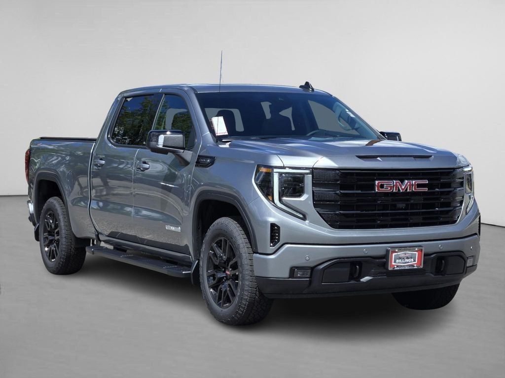 2026 GMC Sierra 1500 Elevation in Sterling Metallic — front three-quarter view