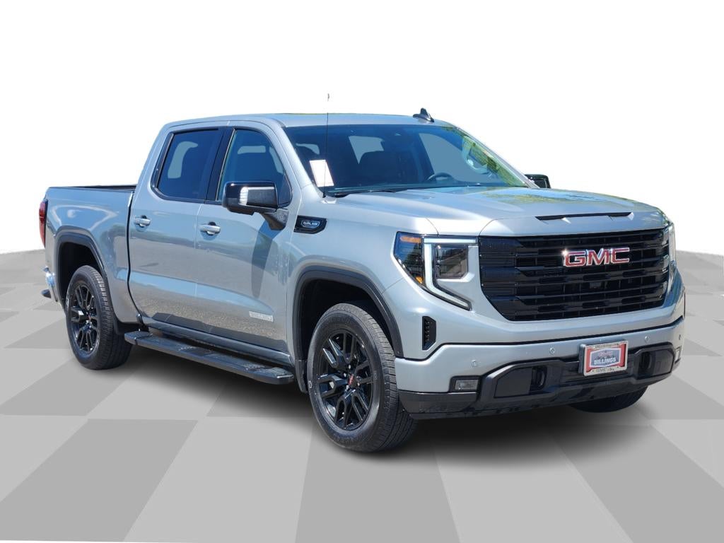 2025 GMC Sierra 1500 Elevation in Sterling Metallic — front three-quarter view