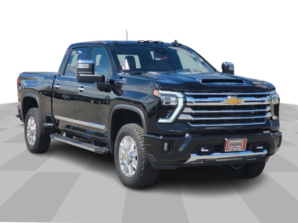 2024 Chevrolet Silverado 2500 HD High Country in Black — front three-quarter view