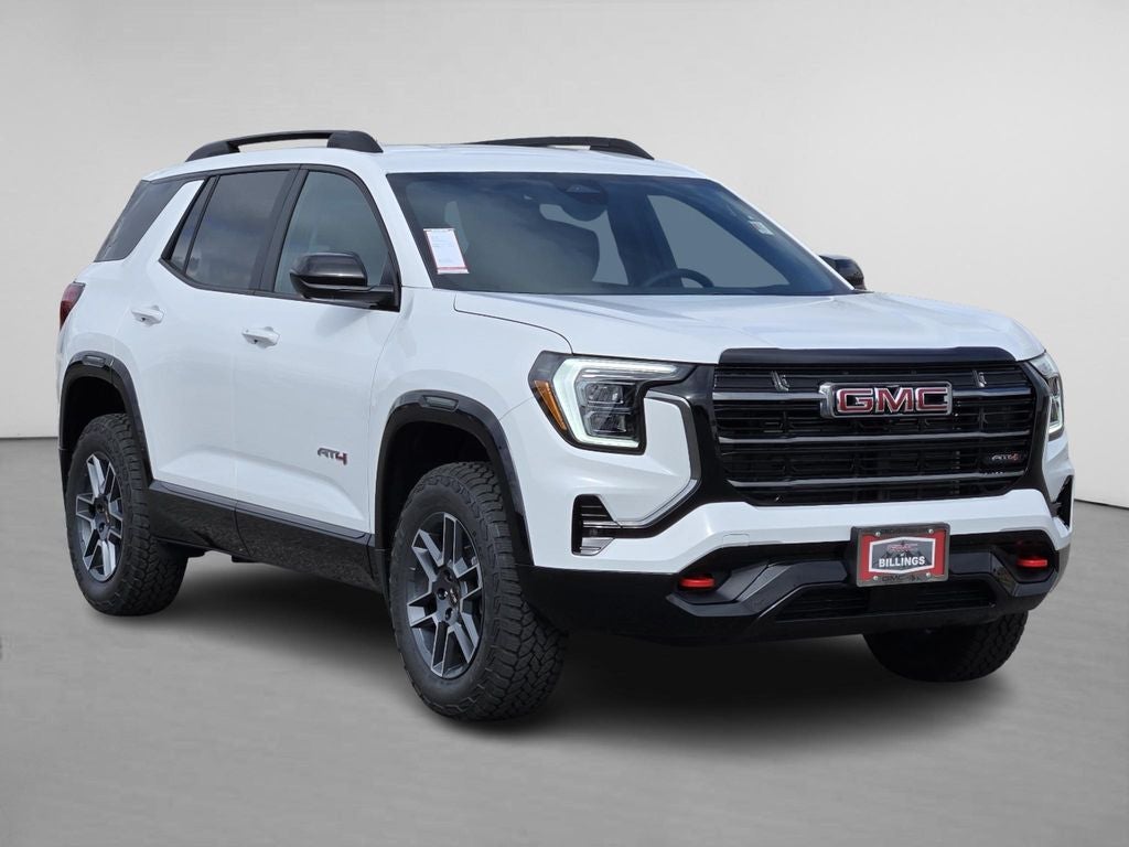 2026 GMC Terrain AT4 in Summit White — front three-quarter view