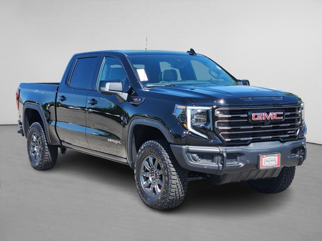 2026 GMC Sierra 1500 AT4X in Onyx Black — front three-quarter view