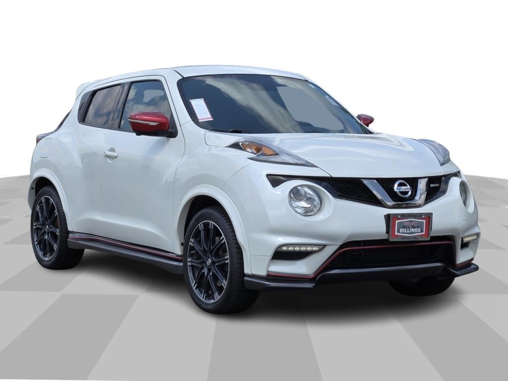 2015 Nissan JUKE NISMO in White — front three-quarter view